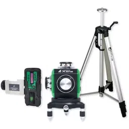 Shinwa Rules X Line Laser Robo Level Machine Green with Receiver & Tripod Set, 80031245-12