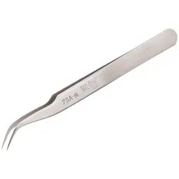 WELLER EREM Precision Tweezer, Curve/Pointed, 4.5", 7SASL-4