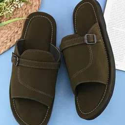 Apratim Men Open Toe Flats with Buckles-13