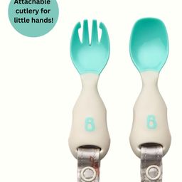 Bibado Handi Cutlery Attachable Weaning Cutlery Set Pack of 2 - Grey-picture-11