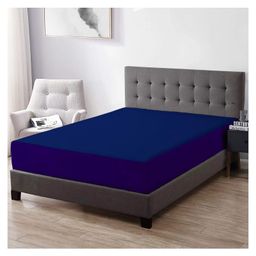 Trance Home Linen Premium 220 GSM Mattress Protector for King Size Bed Waterproof Bed Protector  78 x 72 Inch - Blue-picture-13