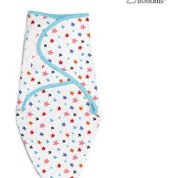 SuperBottoms Dry Feel Swaddle Wrap, SuperDry Feel Layer 100% Cotton Easy To Wear Printed White-image-94