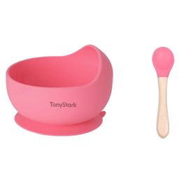 Tony Stark Silicone Bowl & Spoon for Baby Feeding, Good Suction Design for Toddler & Baby Bowl and Spoon Set, Non-Slip, BPA-Free Baby Product (Pink)-9