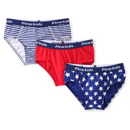 Pine Kids Cotton Lycra Knit Briefs Pack of 3 (Color & Print May Vary)-image-52