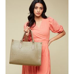 Fargo Women Typography Printed Beige Handbag 20L Capacity-picture-27