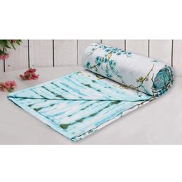 Trance Home Linen Pure Malmal Cotton Multipurpose Baby Dohar - Akira Turquoise-image-7