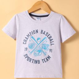 Tango Single Jersey Knit Half Sleeves Sports Theme Printed T-Shirt - Light Grey-picture-41