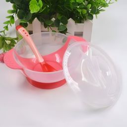 COZY VIBES BPA-Free Food Storage Container Unbreakable Portable Dispenser Bowl with Spoon Baby Food Serve Bowl Super Combo All in One- PACK OF 1- COLOR MAY VARY-73