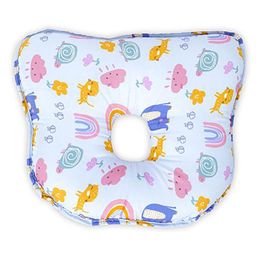 StarAndDaisy Memory Foam Baby Head Shaping Pillow for Preventing Flat Head Syndrome, 0+ Years, 26 cm X 21 cm X 4 cm (Bambi & Friends) Multicolor (White Animal/Rain Prints)-14