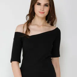 Moda Rapido Off-Shoulder Cotton Bardot Top-picture-57