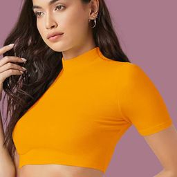 Dream Beauty Fashion Women solid Crop Top-picture-23
