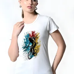 SZN Women Printed T-shirt-picture-4