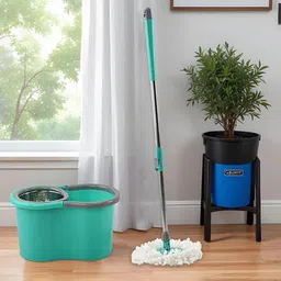 Kuber Industries Green & White Solid Plastic Bath Accessories Set-image-95