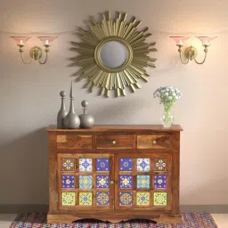 mudramark from pepperfry Siramika Sheesham Wood Sideboard In Rustic Teak-picture-35
