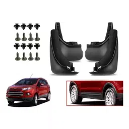 Auto Pearl Front and Rear Mud Guard For Ford Ecosport (Black) Set of 4 Pcs-image-17