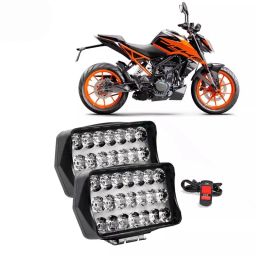 Cartronics 21 LED Fog Light With On/Off Switch  for KTM Duke 200 White(Set of 2 Pcs)-17