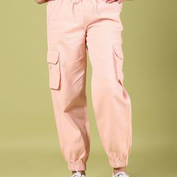 V-Mart Girls Mid-Rise Joggers Trousers-18