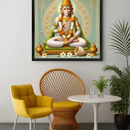 999Store Green & Off White 1 Piece Canvas Other Wall Paintings-image-55