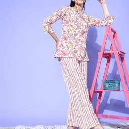 ETC Women Floral Printed Cotton Night Suit-picture-30