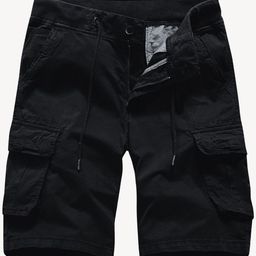 L'monte Men Slim Fit Cargo Shorts-image-78