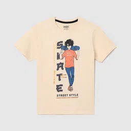 max Boys Printed Applique T-shirt-47