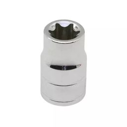 ARO Chrome Vanadium Steel Chrome Plated Mirror Finish Square 12.7 mm (1/2 Inch) Drive E-Socket E14-17