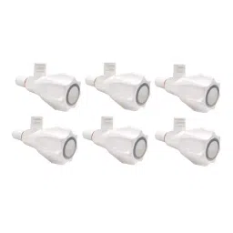 GENERIC Angle Valve Plastic Chrome Finish White, FG1017 (Pack of 6)-15