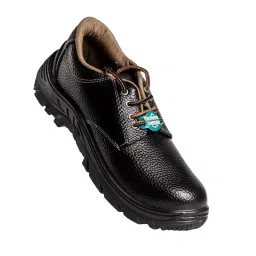 SLT-HUB King Shoes -01 Low Ankle Steel Toe Black & Brown Safety Shoes, Size - UK 8 (Pack of 12 Pairs)-image-79