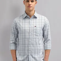 AD By Arvind Men Slim Fit Tartan Checks Checked Casual Shirt-image-77