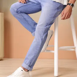 Mast & Harbour Men Slim Fit Light Fade Stretchable Jeans-picture-26