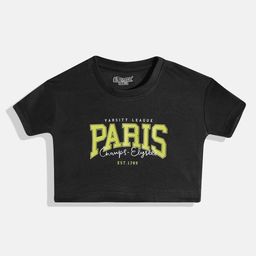 Eteenz Girls Typography Premium Cotton Printed Crop T-shirt-image-39