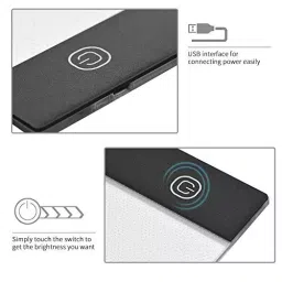 amicivision LED Lighted Tracing Board With Brightness Controlled Touch Button A3 210 GSM White image 4