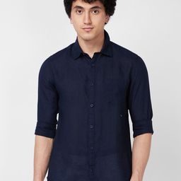 SPYKAR Long Sleeves Linen Casual Shirt-image-65