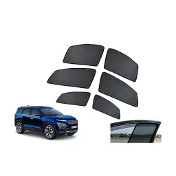 Auto Pearl Black Window Plug-in Half Car Curtains for Safari (Set of 4 Pcs)-picture-3