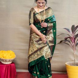 Woven Kanjivaram Pure Silk Saree-image-57