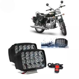 Cartronics 15  LED Fog Light With On/Off Switch for Standard 350 White(Set of 2 Pcs)-21