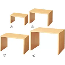 AS ONE Wooden U-Shaped Display Natural Medium Size Fiberboard Sheet Pasting, 61-172-2-2-image-6