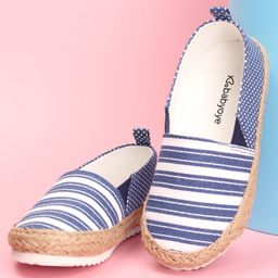 Babyoye Slip On Striped Bellies - Blue-image-44
