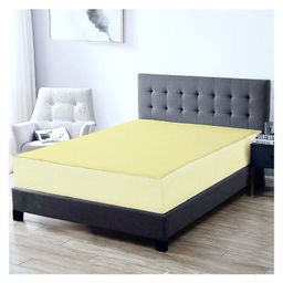 Trance Home Linen Premium 220 GSM Mattress Protector for King Size Bed Waterproof Bed Protector  78 x 72 Inch - Yellow-3