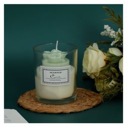 The Procure Store Tulip Floral Design Aromatic Scented Candle- Green-14