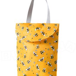 Bembika Diaper Bags For Mom And Dad Kids Diaper Bags For Travel Backpack With Small Bottle Pouch Honey Bee - Yellow-image-68