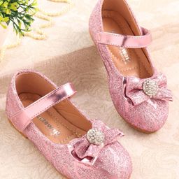 Cute Walk by Babyhug Ballerina with Velcro Closure & Bow Applique - Pink-picture-9