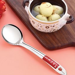 HAZEL Stainless Steel Oval Shape Serving Spoon Scooper Spatula Server Kitchen Utensils-11