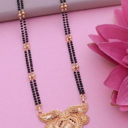 Ramdev Art Fashion Jwellery Gold-Plated Artificial Beaded Long Mangalsutra-5