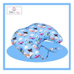 SafeChamp Skyler Baby Bedding Set with Pillow And Feeding Pillow Combo - Blue image 3