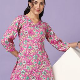 BAESD Floral Print Crepe Top-image-83