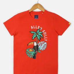 Allen Solly Junior Boys Graphic Printed Round Neck Cotton T-shirt-image-49