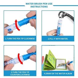 ADKD Drawing Magic Water Coloring Reusable Book Pack of 3 (Random Design) image 5