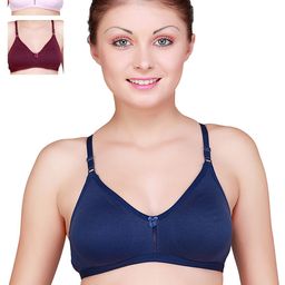 Floret Pack of 3 Full-Coverage T-shirt Bras-picture-58
