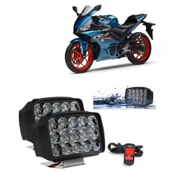 Cartronics 15  LED Fog Light With On/Off Switch for Yamaha YZF R3(Set of 2 Pcs)-1